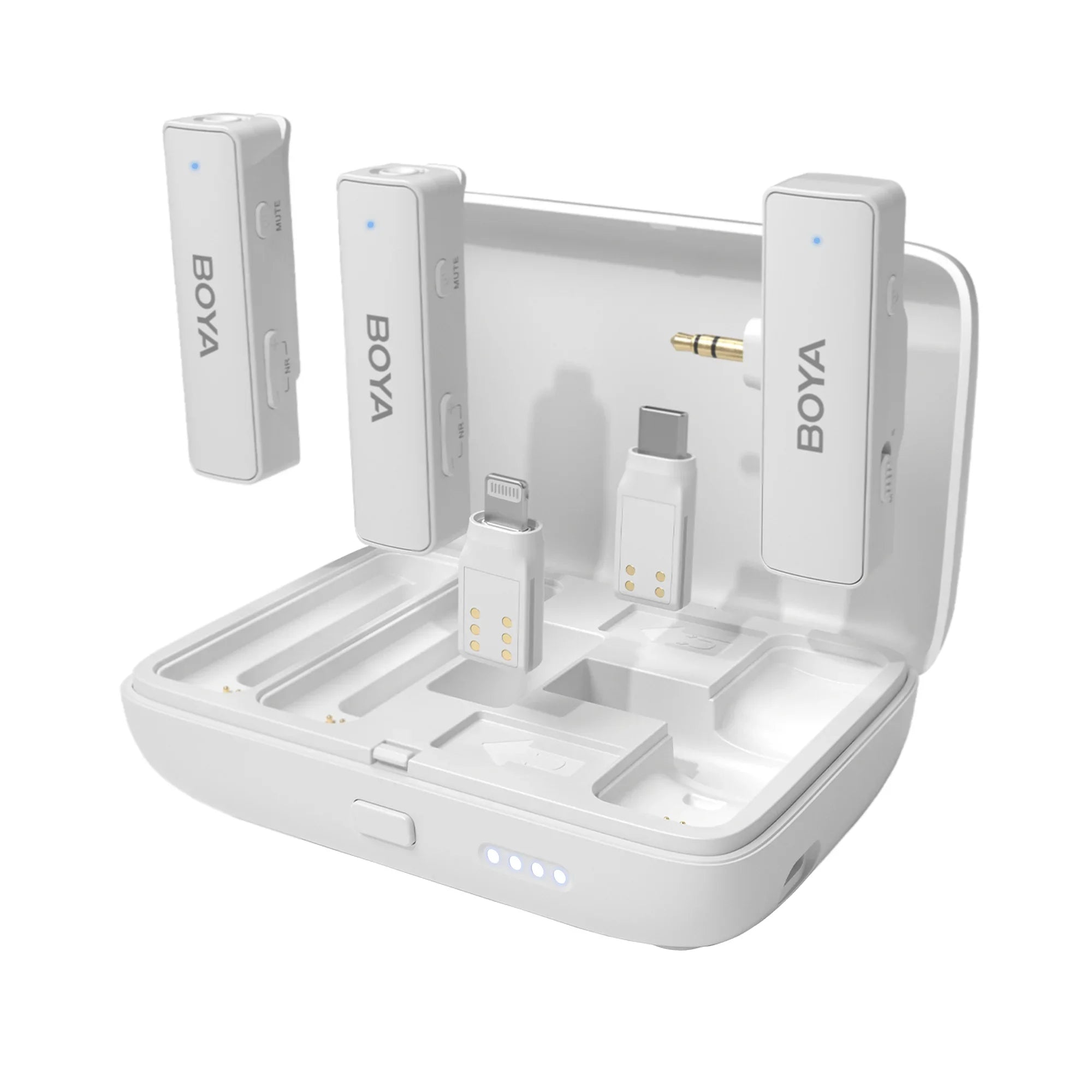 ميكروفون لاسلكي 2.4 جيجا هرتز ثنائي القناة نظام ميكروفون للهواتف الذكية من بويا