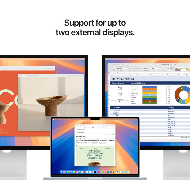 ماك بوك Air M4 13 بوصة – 24GB، 512GB SSD، شاشة Liquid Retina