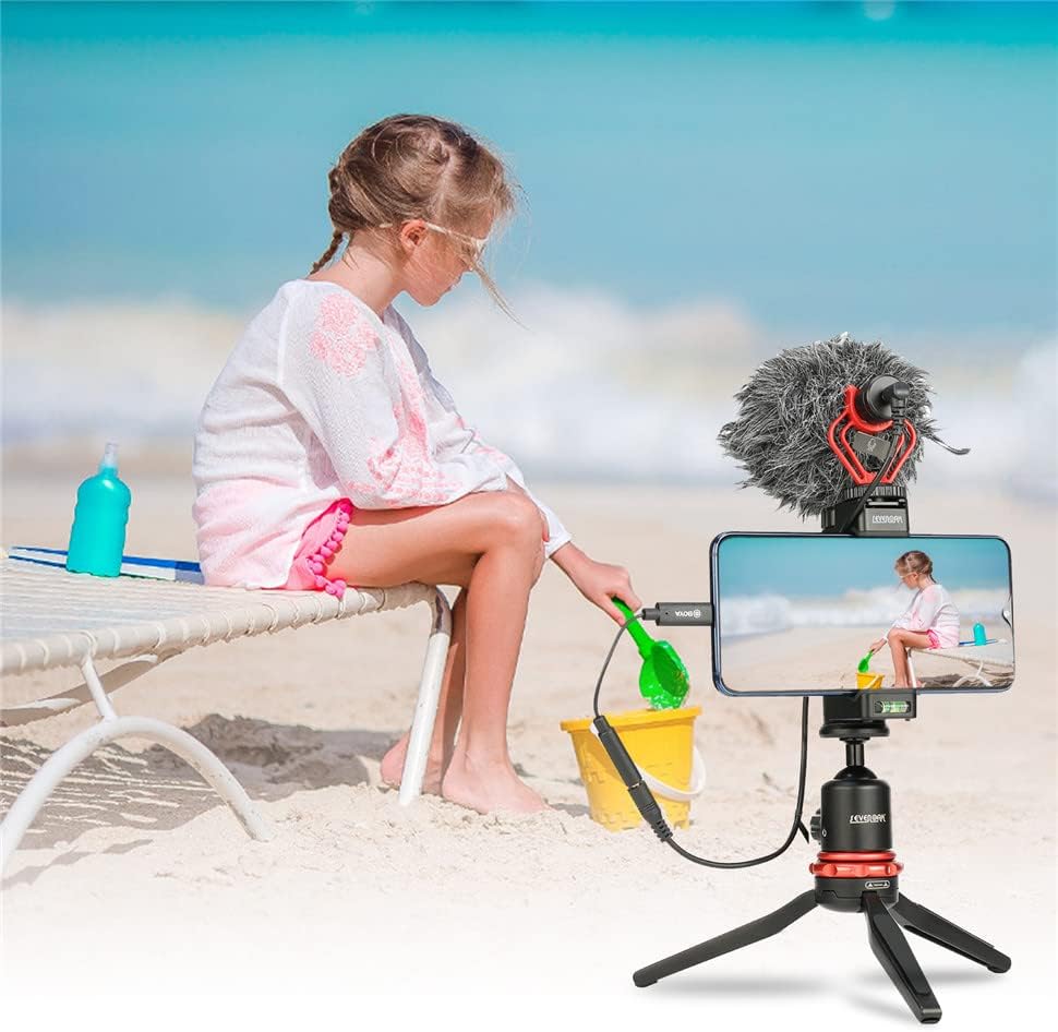 كابل محول صوت BOYA 3.5 مم TRRS أنثى إلى Lightning ذكر - أسود