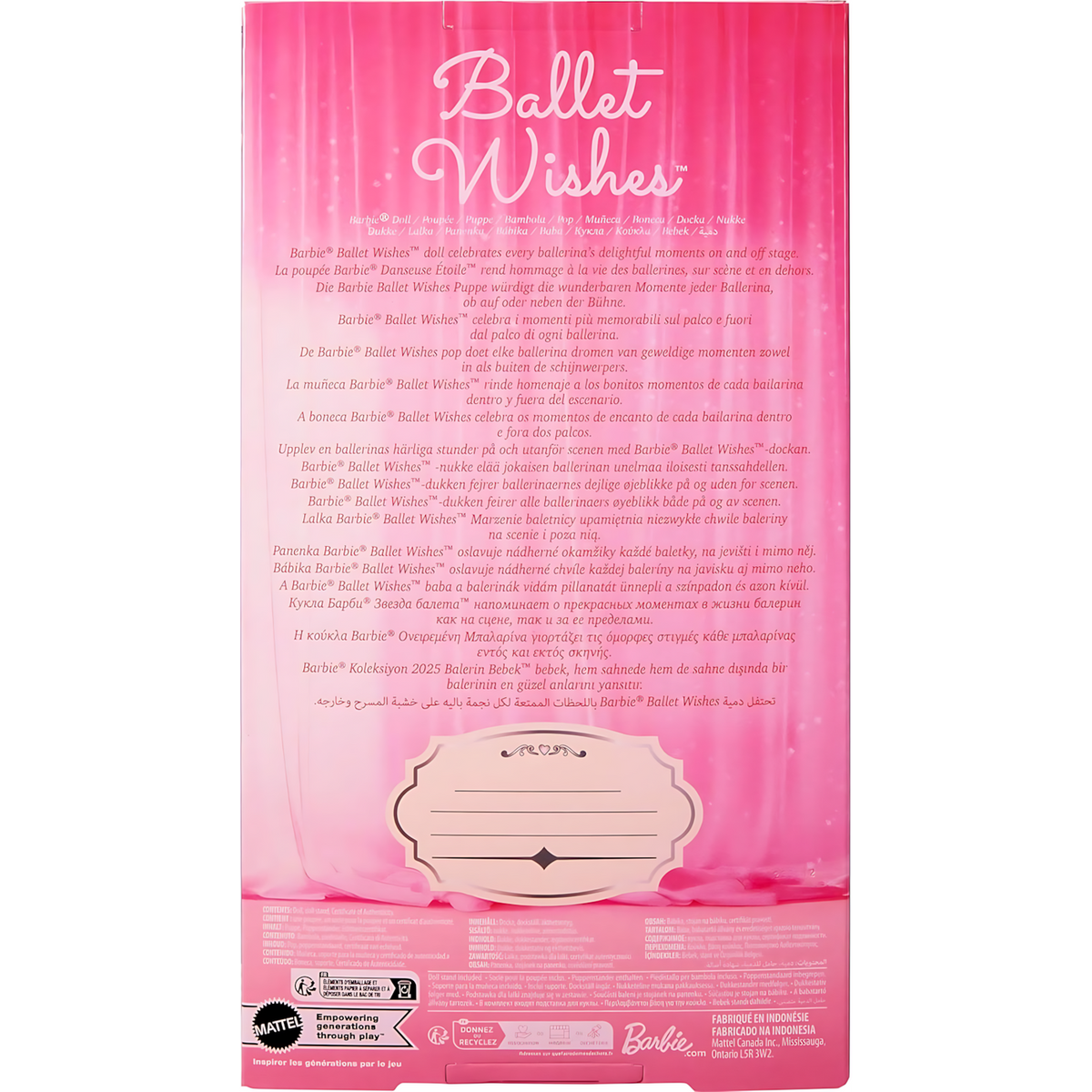 Barbie Ballet Wishes Doll – Refreshed