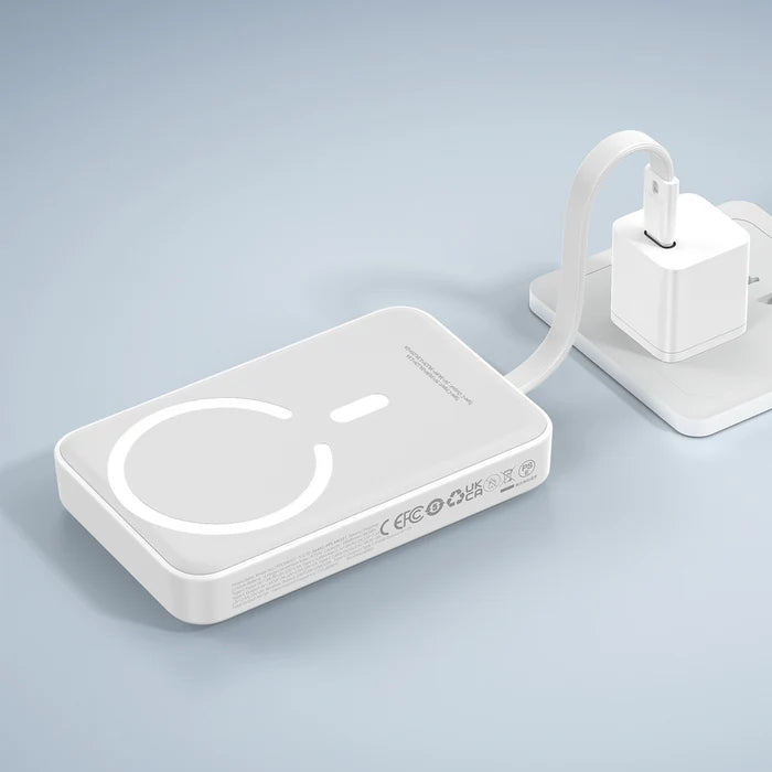 باور بانك مغناطيسي صغير لاسلكي سريع الشحن من باسيوس بسعة 10000 مللي أمبير في الساعة 30 وات