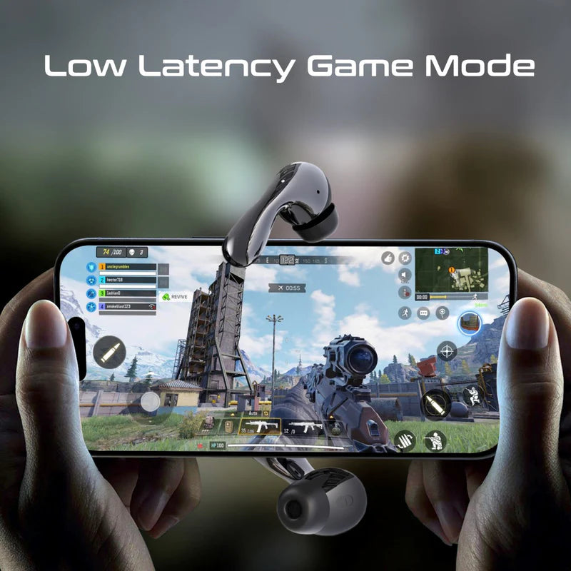 سماعات TWS Promate Baton مع إلغاء الضوضاء | أسود