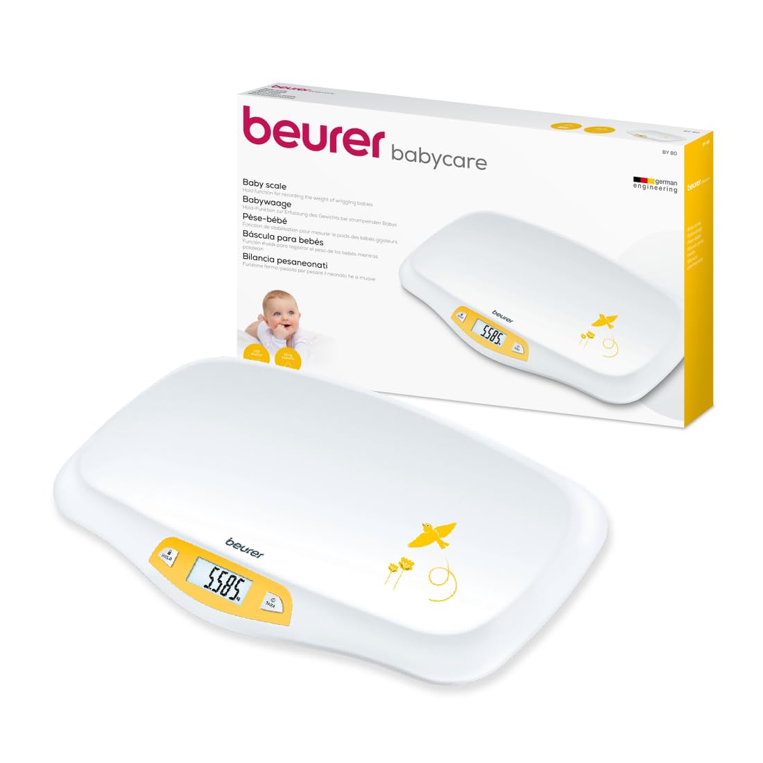 Beurer BY 80 Baby Scale Accurate & Comfortable Baby Weighing