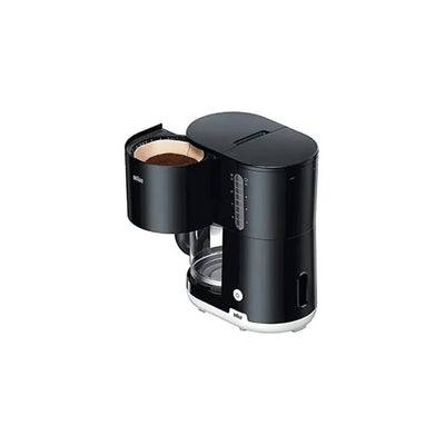 Braun Breakfast1 KF1500 BK Filter Coffee Maker 1000W with OptiBrew System 10 Cup Capacity, Black