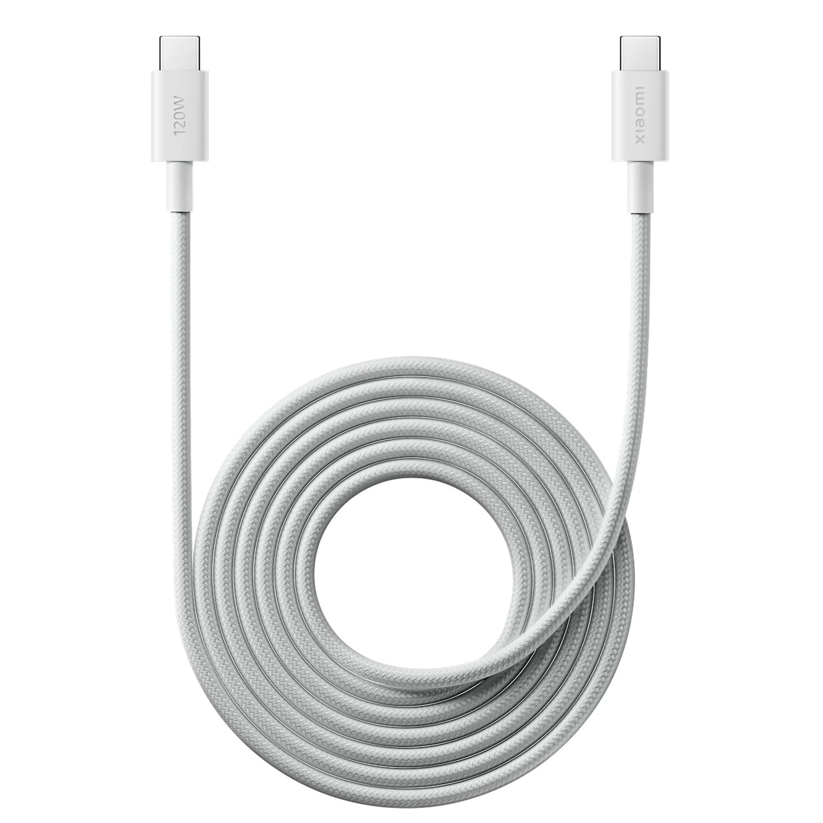 كابل Xiaomi USB-C إلى USB-C 2م – شحن سريع 6A، مضفر