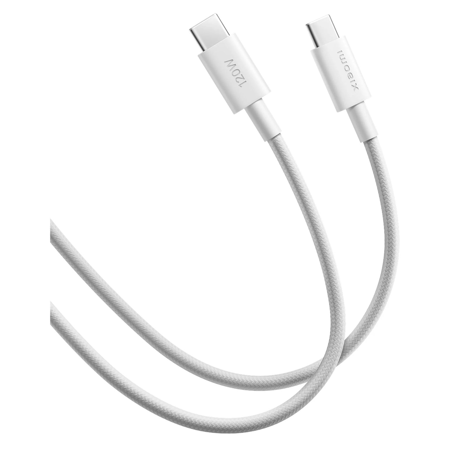 كابل Xiaomi USB-C إلى USB-C 2م – شحن سريع 6A، مضفر
