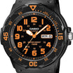 Casio Black Resin Quartz Analog Diver-Style Watch