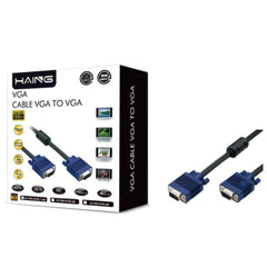 كابل VGA HD15 5 متر عالي السرعة 1080P مع موصلات مطلية بالذهب