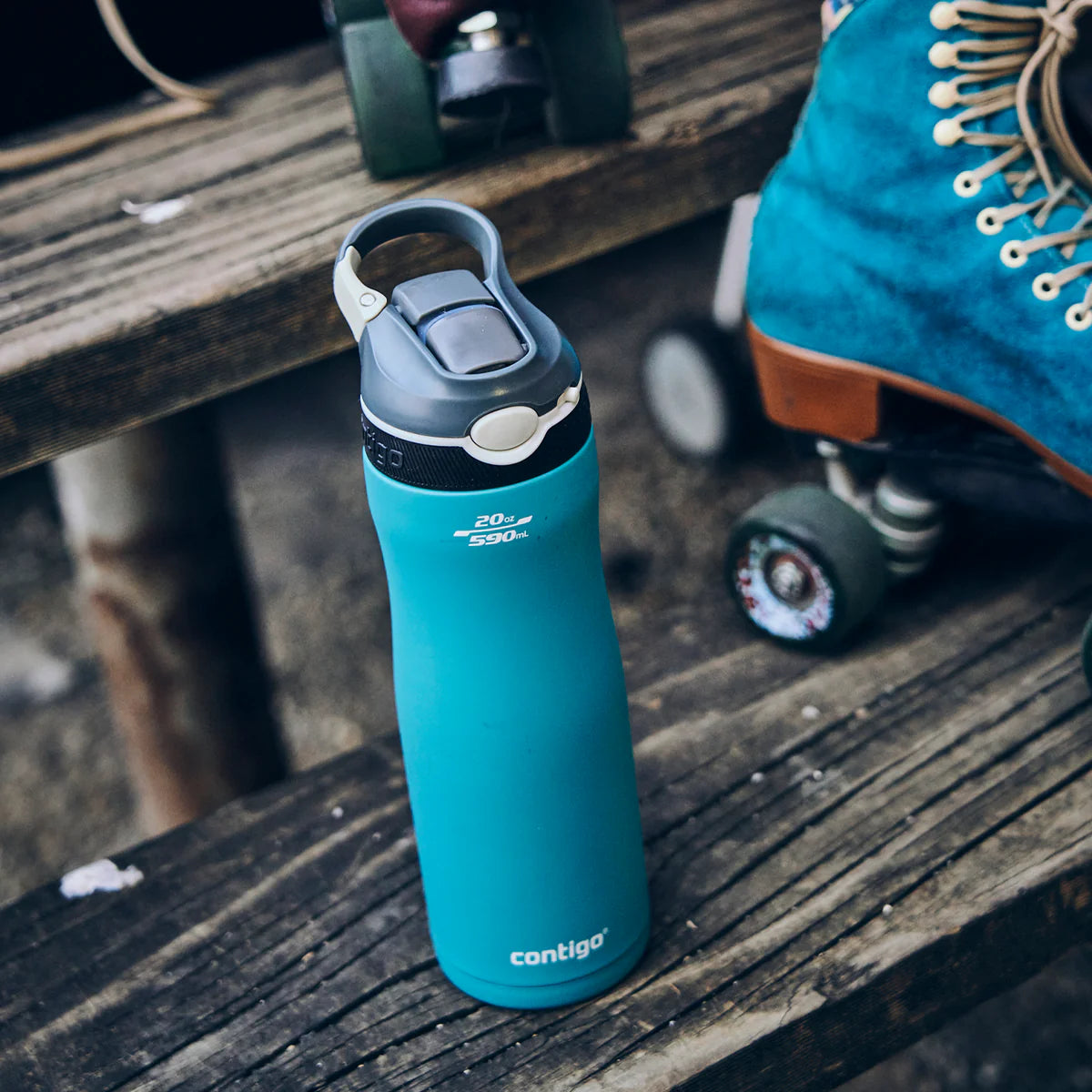 كونتيجو أوتوسبوت آشلاند تشيل زجاجة مياه ستانلس ستيل معزولة بتفريغ الهواء سعة 590 مل