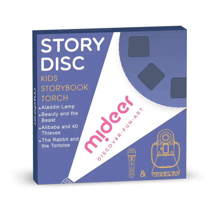 Mideer Story Disc-4 Kids Story Book Torch