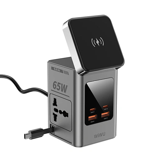 WiWU 65W GaN 10-in-1 Wireless Charger with Cable & Socket Wi-W040