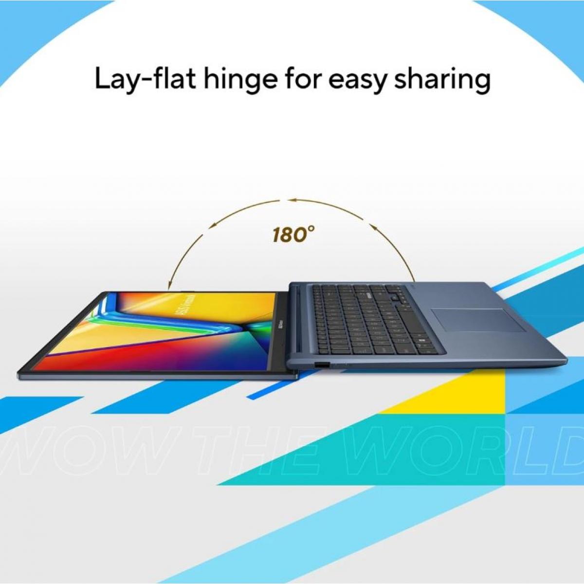 ASUS VivoBook i3, 15.6" FHD, 8GB RAM, 512GB SSD, Quiet Blue