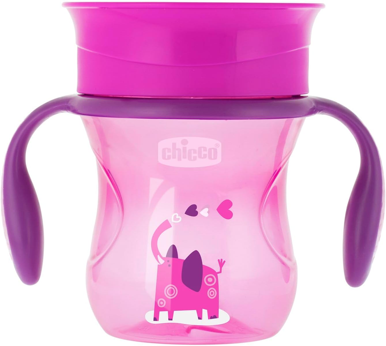 Chicco 360 Perfect Cup 12M+ Girl Spill-Free Baby Cup - Pink