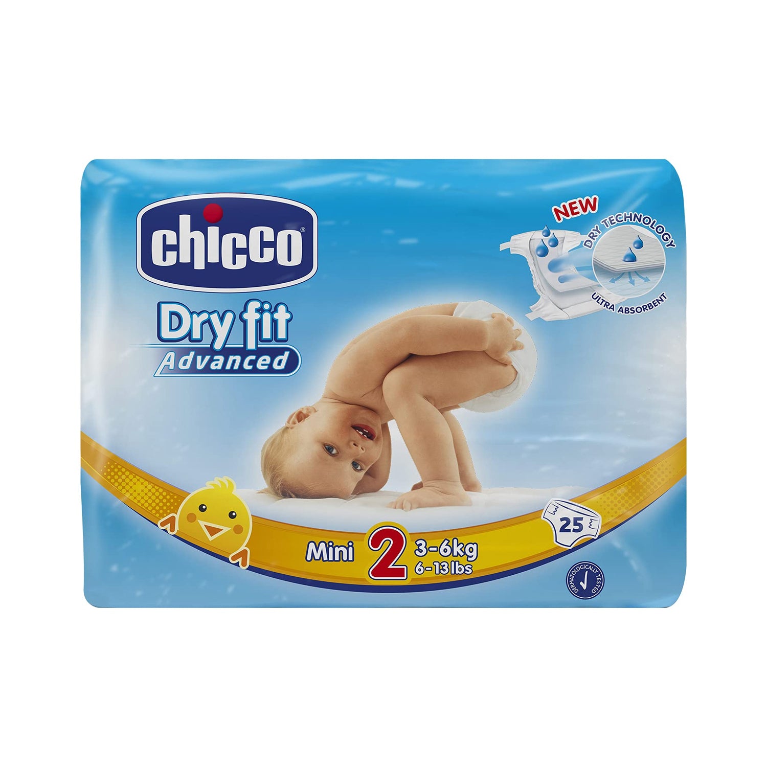 Chicco Dry Fit Plus Mini 25X10 Leak-Proof & Ultra-Absorbent