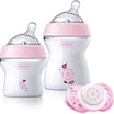 Chicco Natural Feeling Gift Set baby girls Feeding Kit - Pink