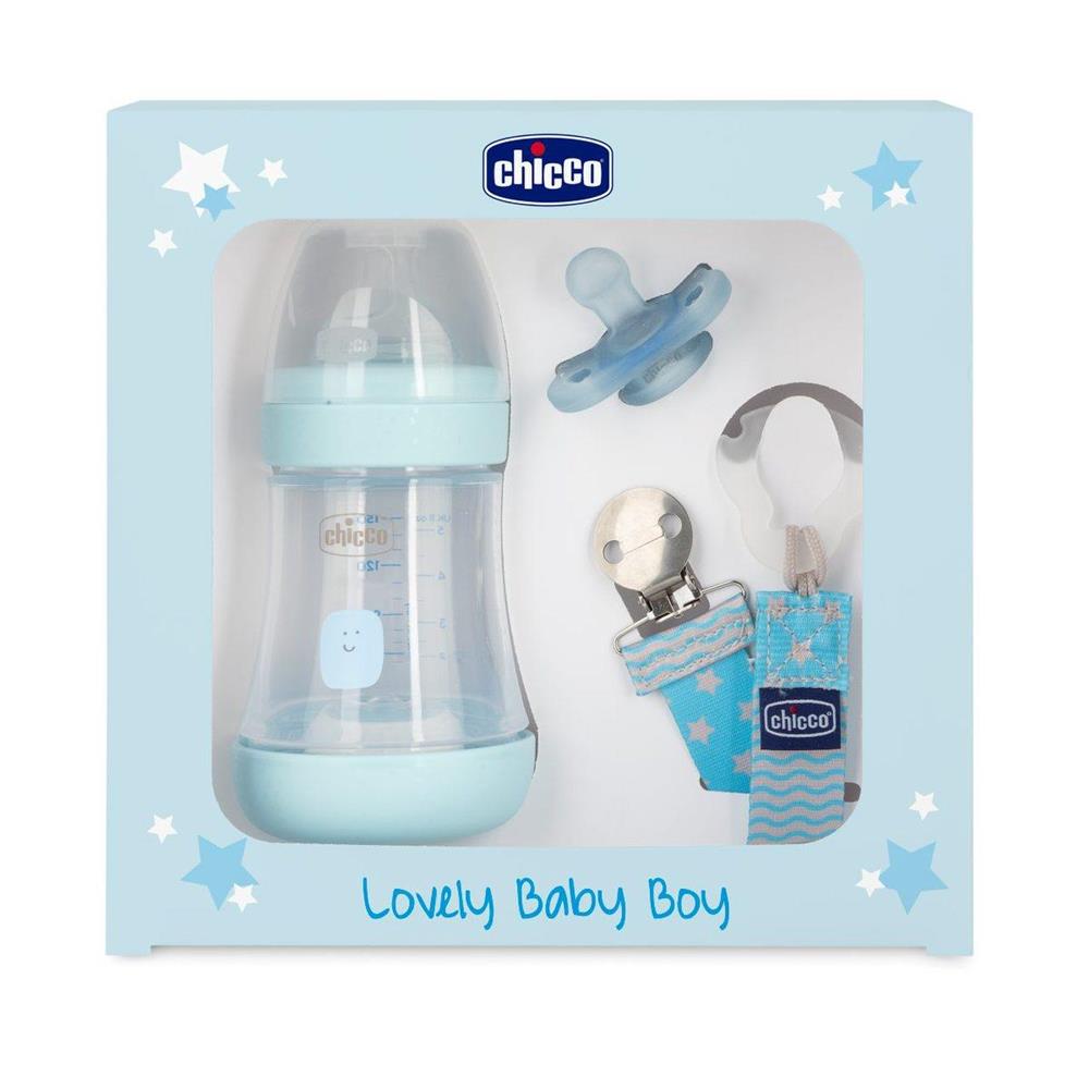 Chicco Perfect5 PP Set Baby Boy Anti-Colic Bottle - Blue