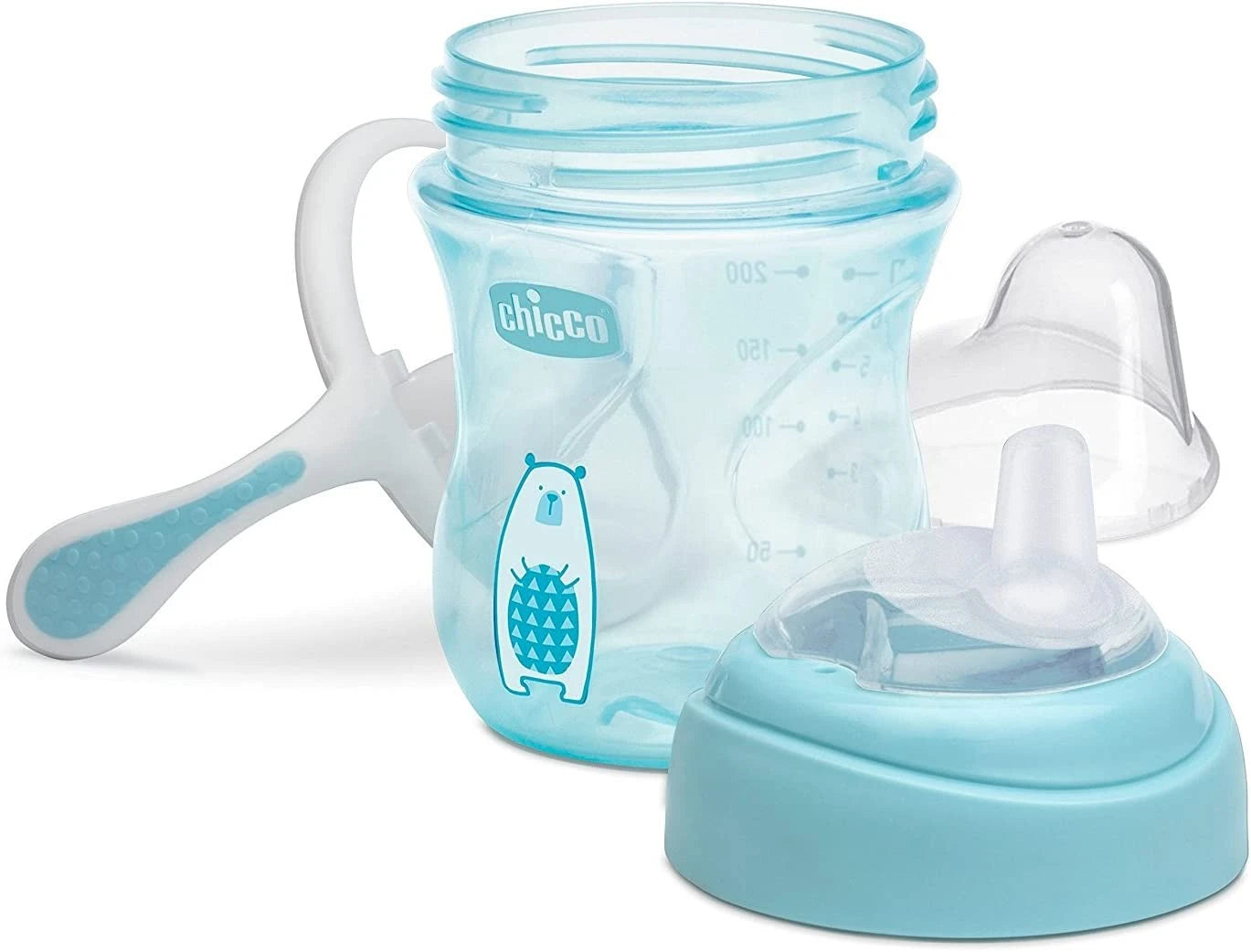 Chicco Transition Cup 4M+BOY PACK1 Spill-Proof Design