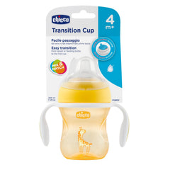 Chicco Transition Cup 4M+NEUTRAL PACK1 Spill-Proof Design - Yellow