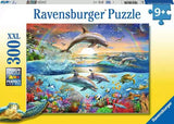 أحجية Ravensburger 300 قطعة - جنة الدلافين