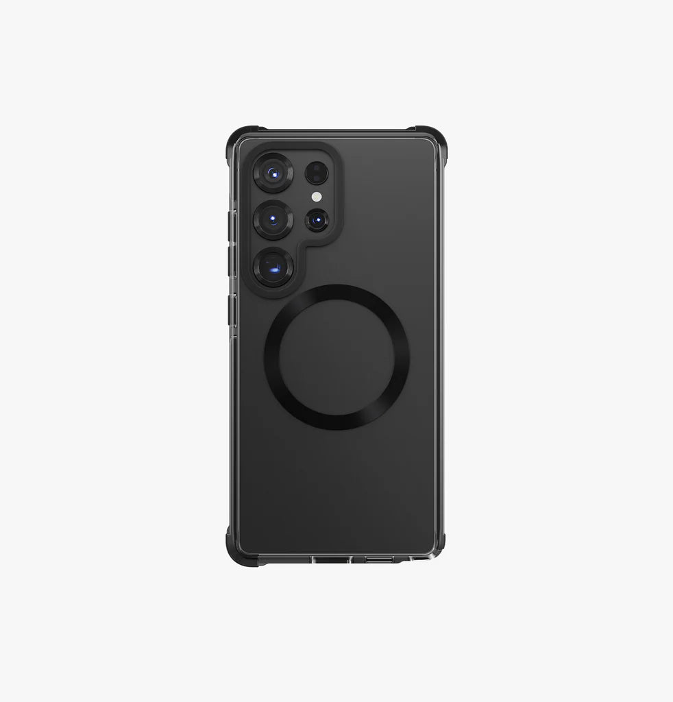UNIQ HYBRID Galaxy S25 Ultra MagClick Charging Case – Carbon Black