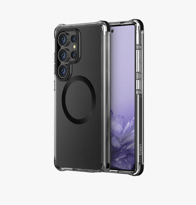 UNIQ HYBRID Galaxy S25 Ultra MagClick Charging Case – Carbon Black