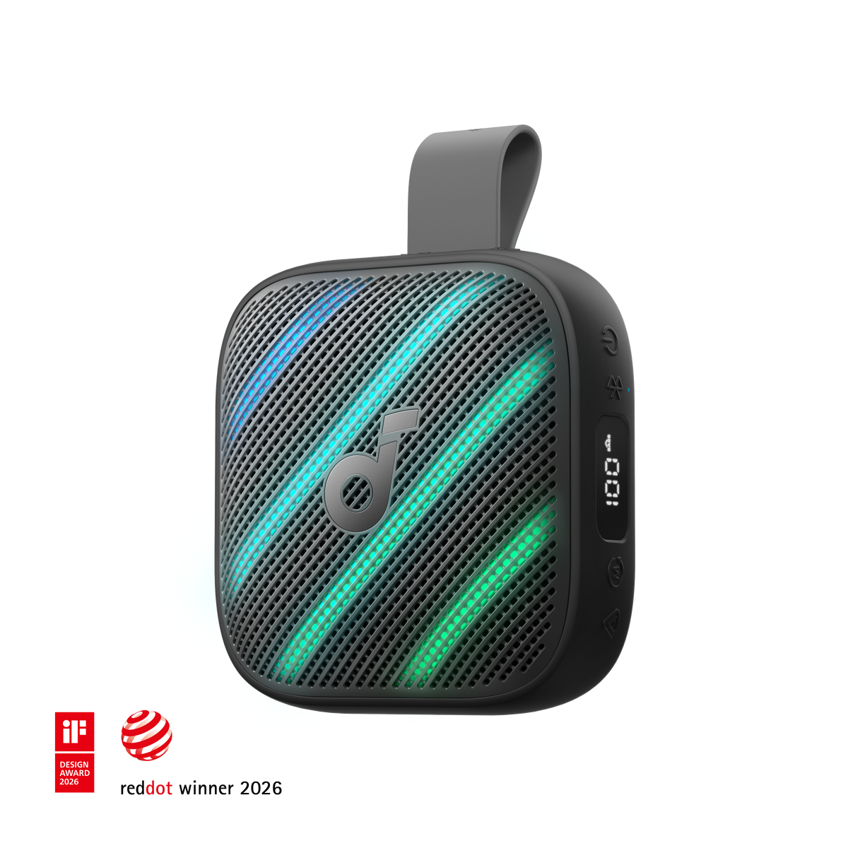 Anker soundcore Boom Go 3i Portable Bluetooth Speaker with Powerful Bass Black