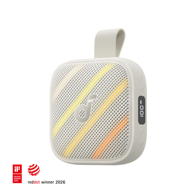 Anker soundcore Boom Go 3i Portable Bluetooth Speaker with Powerful Bass White