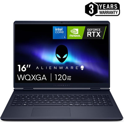 Dell Alienware 16 Aurora 16" IPS WQXGA (QHD+) (2560 x 1600) @120Hz 100% sRGB, Intel Core 9 Processor 270H, Nvidia RTX 5070 8GB GDDR7, 32GB DDR5 RAM, 1TB M.2 PCIe NVMe - (Interstellar Indigo) Gaming Laptop (3 Years Warranty)