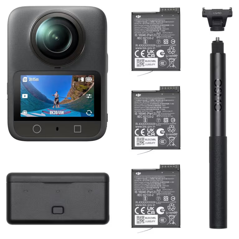 كاميرا DJI Osmo 360 Adventure Combo بدقة 8K تصوير 360°