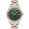 Daniel Klein DK.1.13718-5 Women's Analog Watch - Green Dial, Silver & Rose Gold