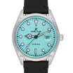 Daniel Klein DK.1.13836-4 Men's Analog Watch - Baby Blue Dial, Black Leather