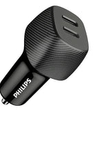 شاحن سيارة Philips 60W USB-C مزدوج 20V – بدون كابل