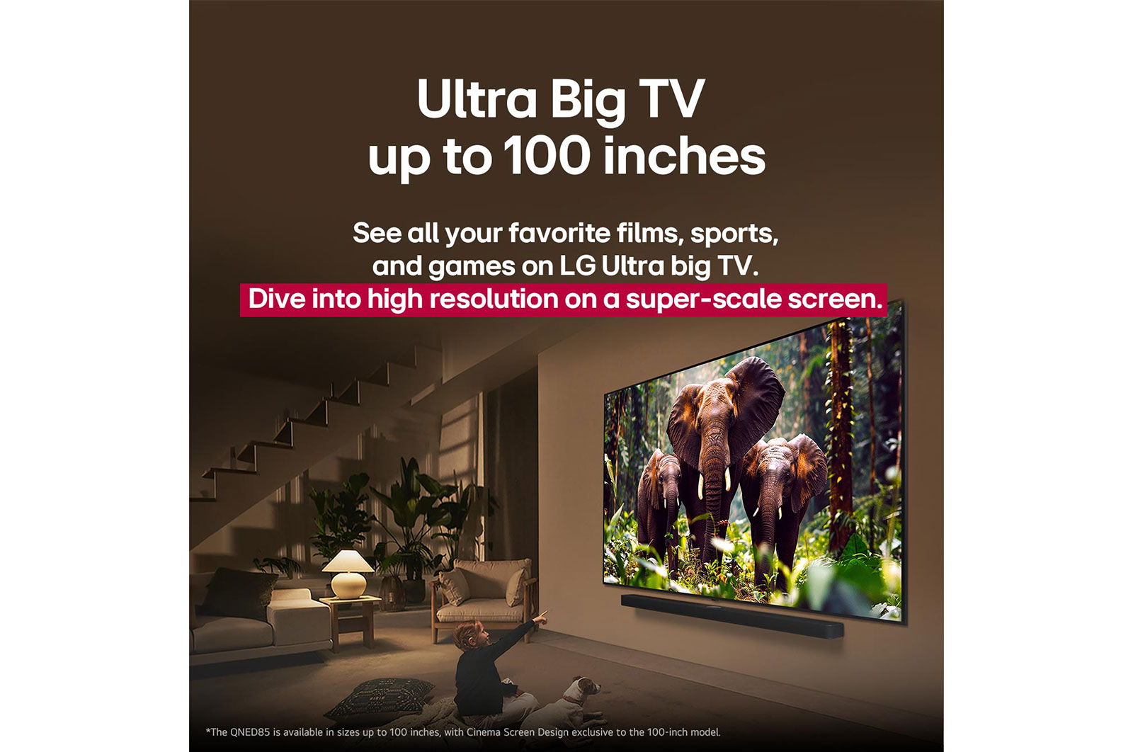 LG QNED evo AI QNED86 Mini LED 4K Smart TV 100" 120Hz (2025)