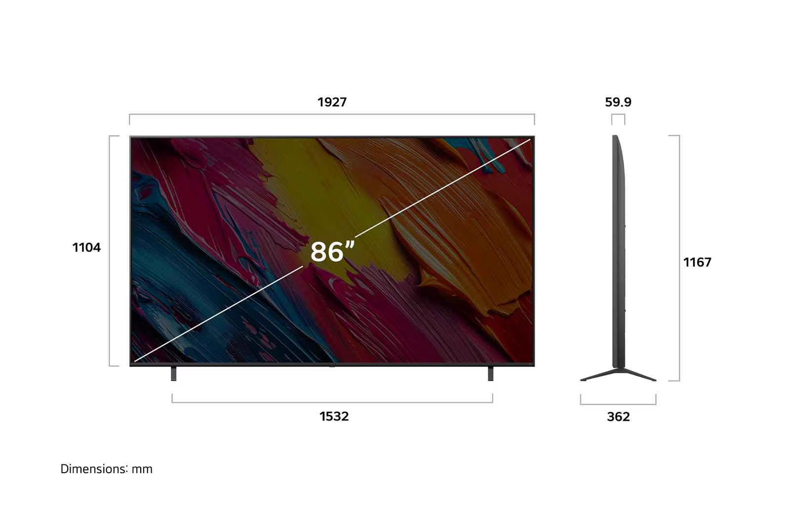 LG QNED70 4K Smart TV 86" (2025)
