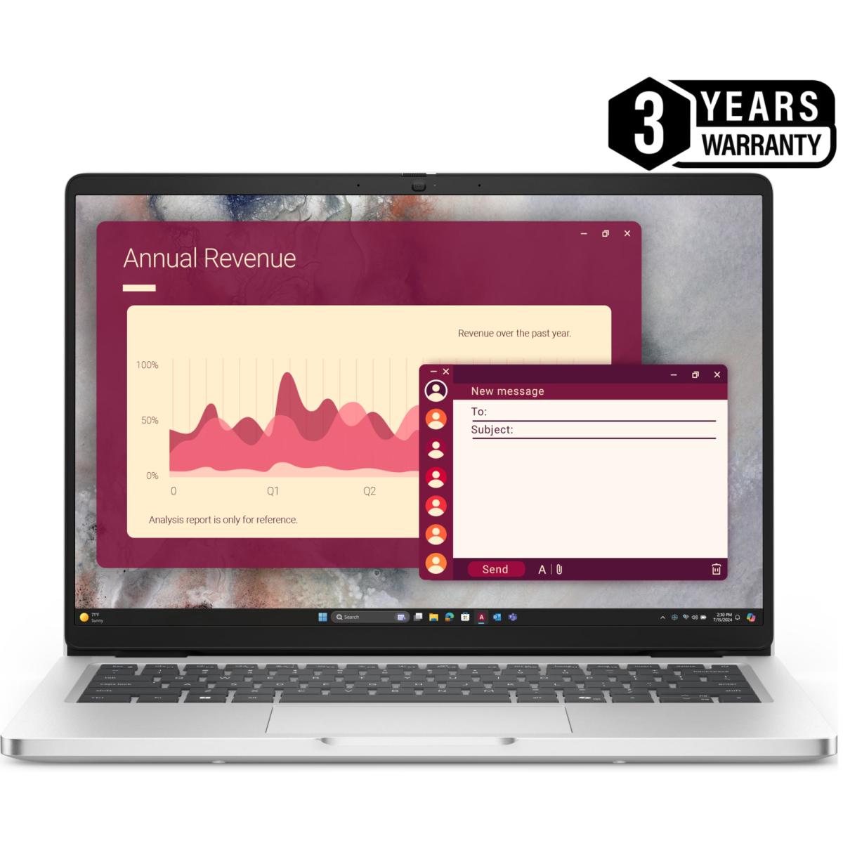 لابتوب Dell Pro 14 | Intel Core Ultra 5، 16GB RAM، 512GB SSD