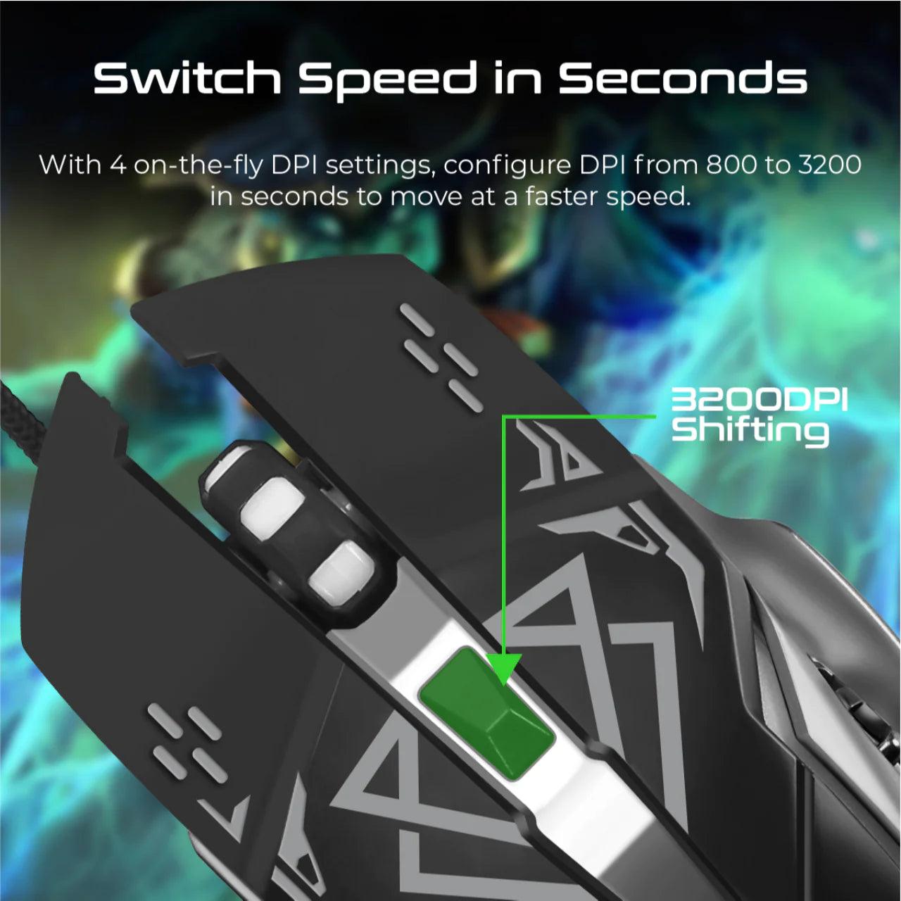 ماوس الألعاب المتتبع فيرتوكس دراغو