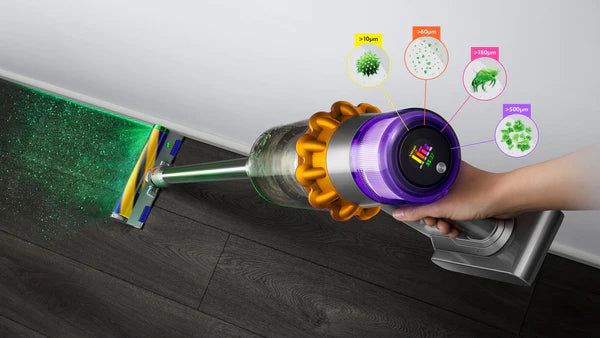 مكنسة دايسون كهربائية لاسلكية Dyson V15 Detect Absolute - فضي