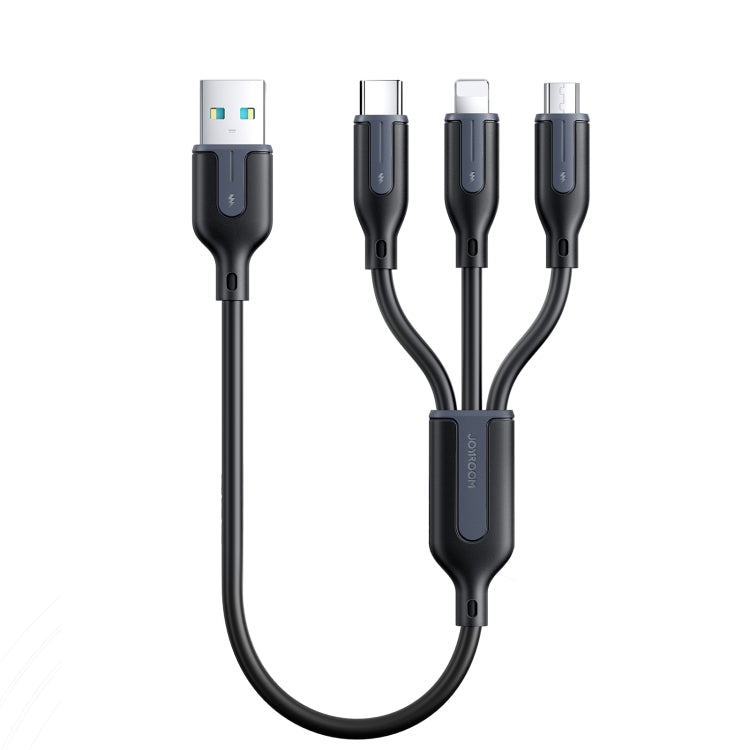 Joyroom S-1T3018A15 Ice-Crystal Series 3.5A USB to 8 Pin+Type-C+Micro USB 3 in 1 Charging Cable