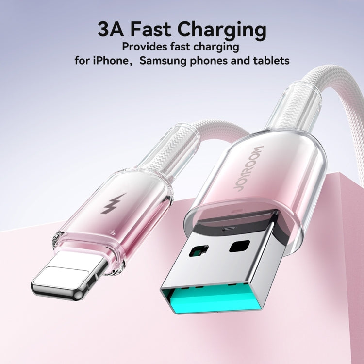 JOYROOM S-A42 Crystal-Clear Series 3A Fast Charging Data Cable (USB-A to Lightning) 1.2m