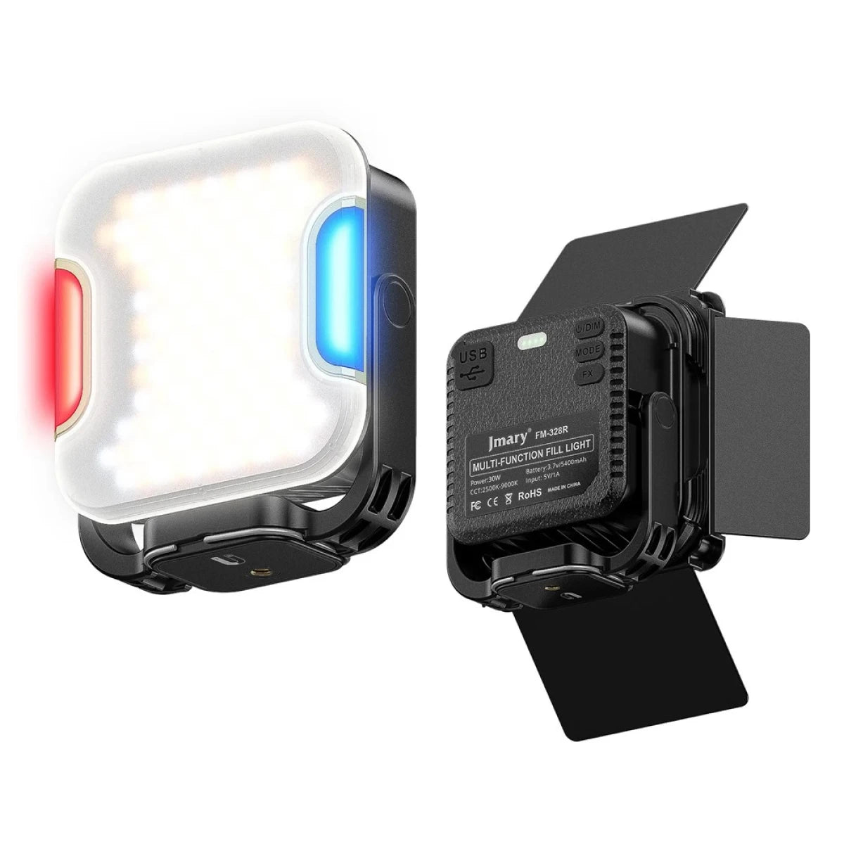 Jmary FM-328R LED Video Light – Portable, Adjustable Color