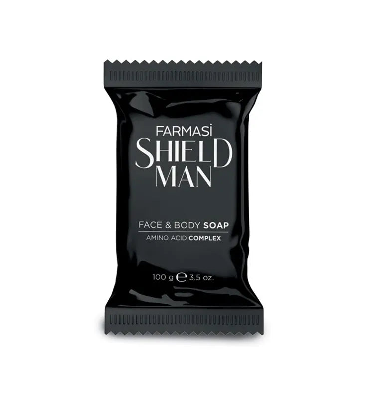 صابون Farmasi Shield Man للوجه والجسم – انتعاش رجولي
