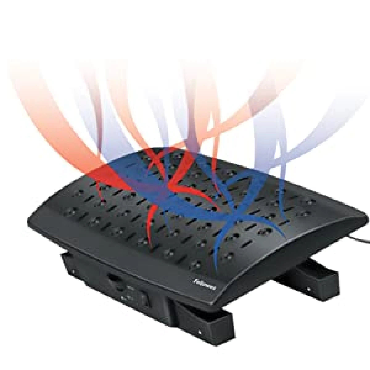 مسند قدم للتحكم في المناخ من Fellowes - أسود