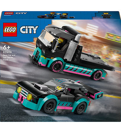 LEGO سيتي – سيارة سباق وشاحنة نقل سيارات 60406 – 328 قطعة
