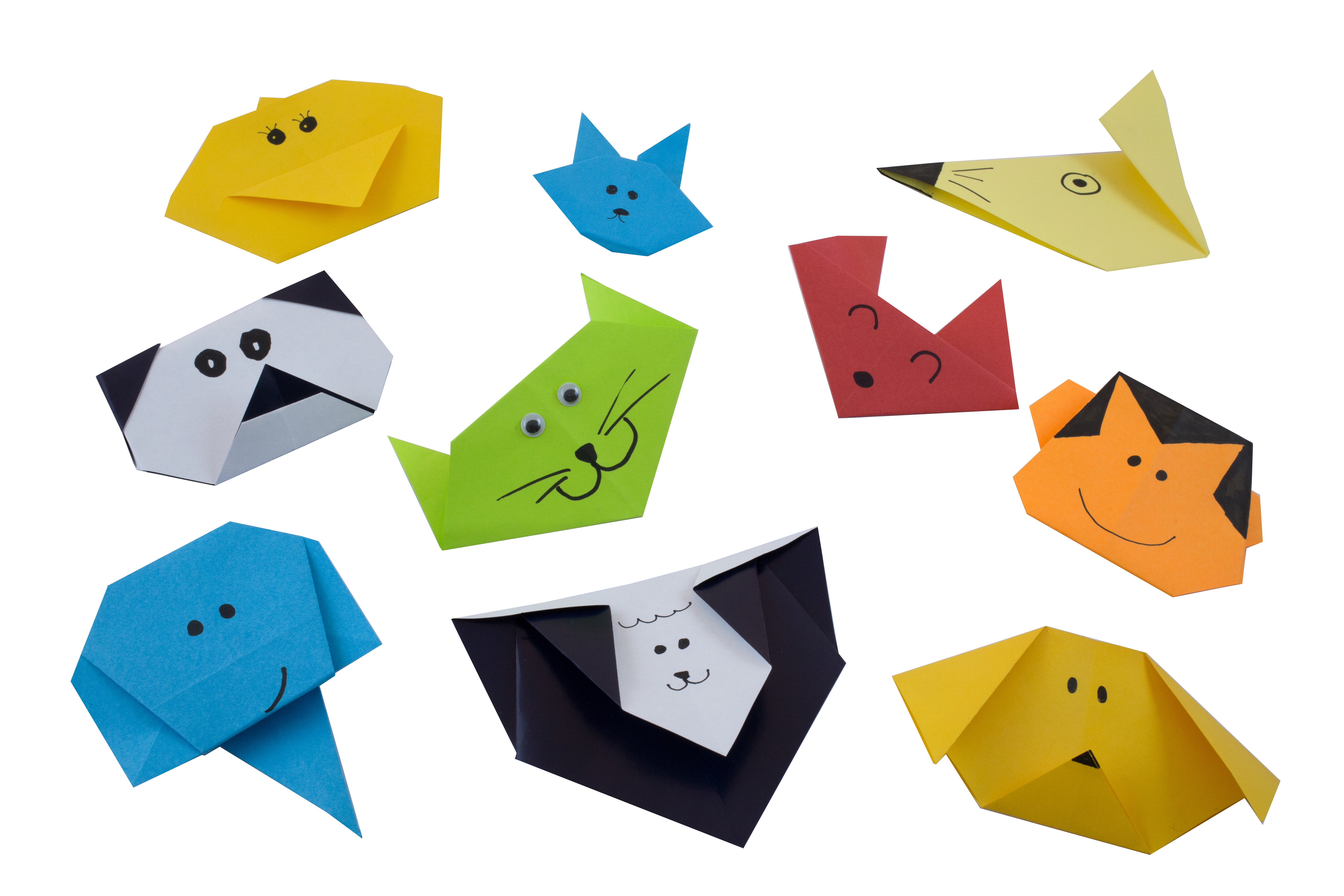WARAGAMI Origami Animal Faces Theme Kit   صندوق ورقامي لفن الأوريجامي- وجوه الحيوانات