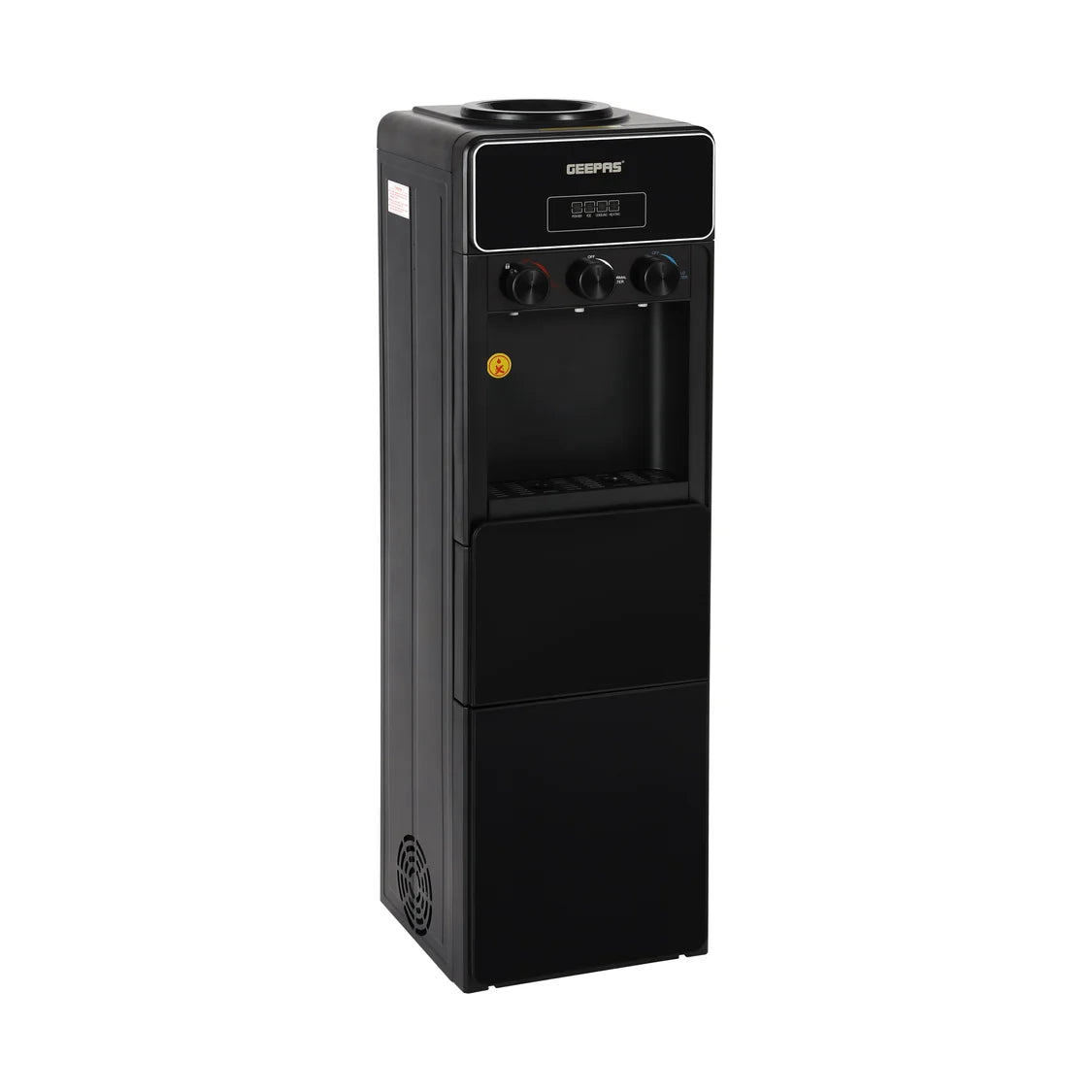 Geepas Hot/Cold/Normal Water Dispenser with Ice Maker, 10kg/24h, Black GIM17042