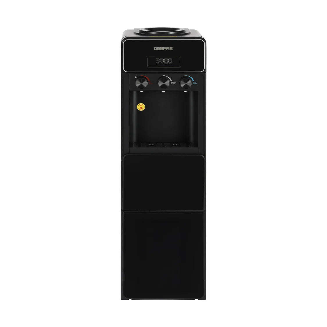 Geepas Hot/Cold/Normal Water Dispenser with Ice Maker, 10kg/24h, Black GIM17042