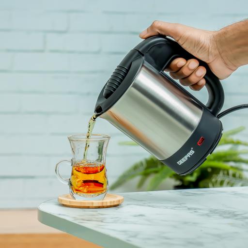 GEEPAS GK175 Stainless Steel Travel Kettle - 0.5L Portable Electric Kettle