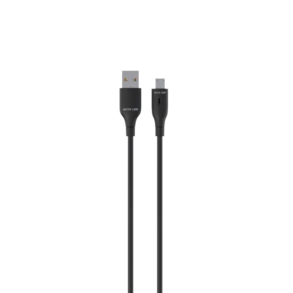 Green Lion USB-A to Micro Cable – Black PVC