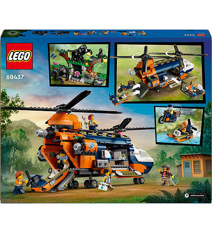 LEGO سيتي – مغامرة الغابة: هليكوبتر وقاعدة الاستكشاف