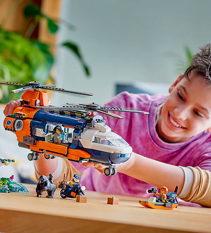 LEGO سيتي – مغامرة الغابة: هليكوبتر وقاعدة الاستكشاف